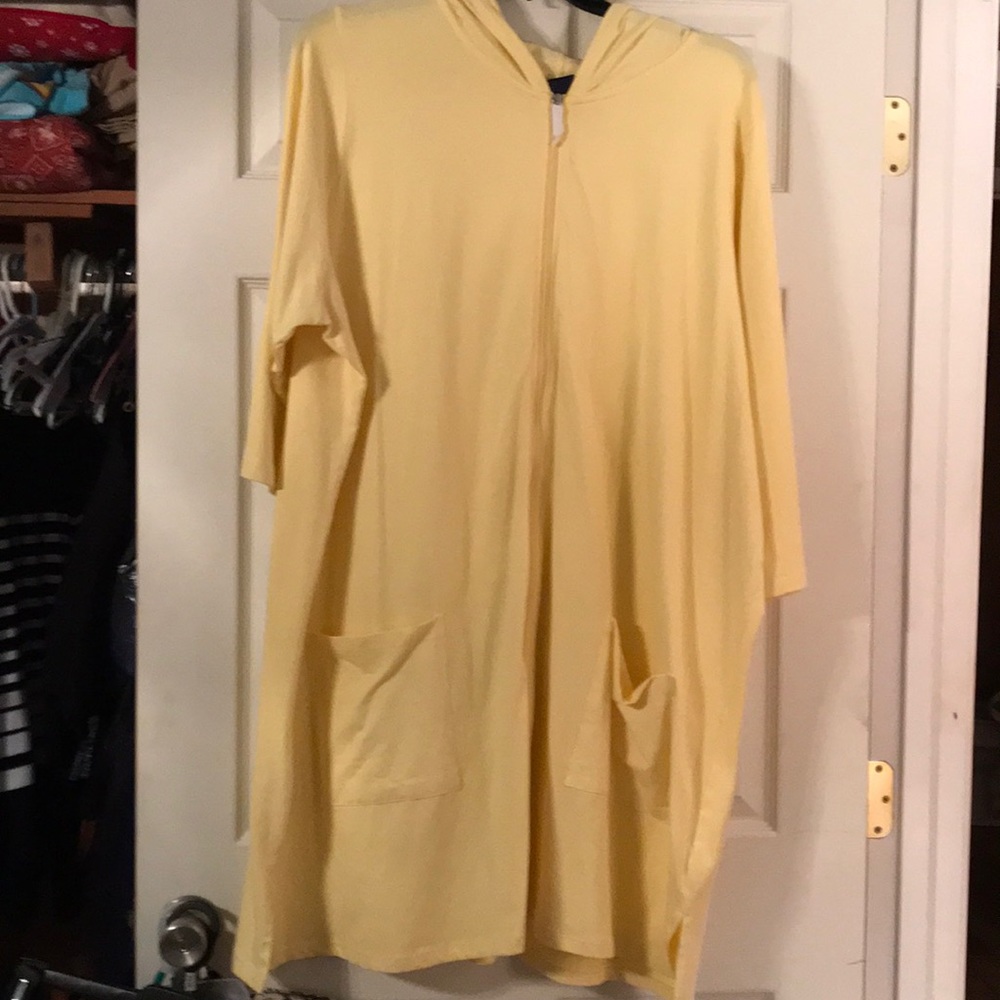Swim cover up yellow